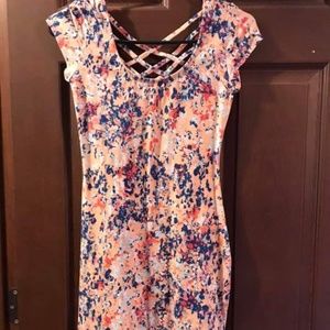 Knee length floral dress